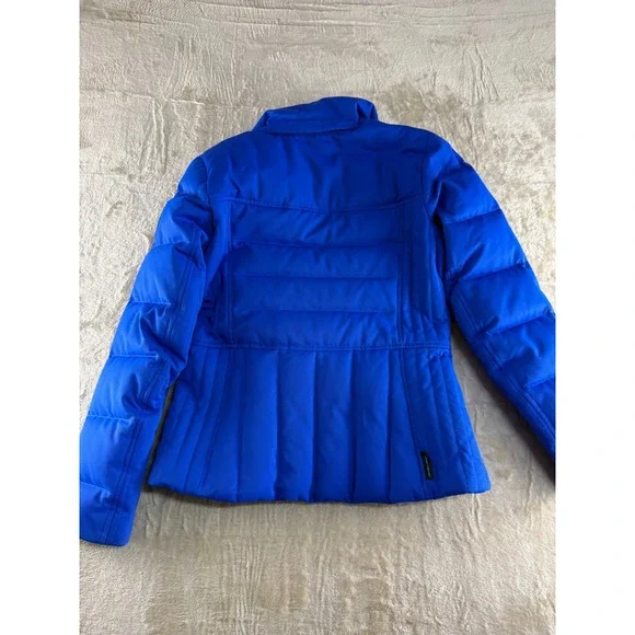 Obermeyer Womens Blue Down Insulated Ski Jacket Hooded Winter Coat Size 6 - Picture 12 of 17